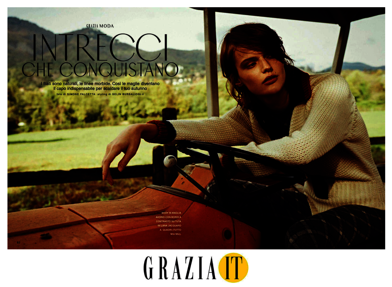 Ireen by Simone Falcetta for GRAZIA Italia, November 2020