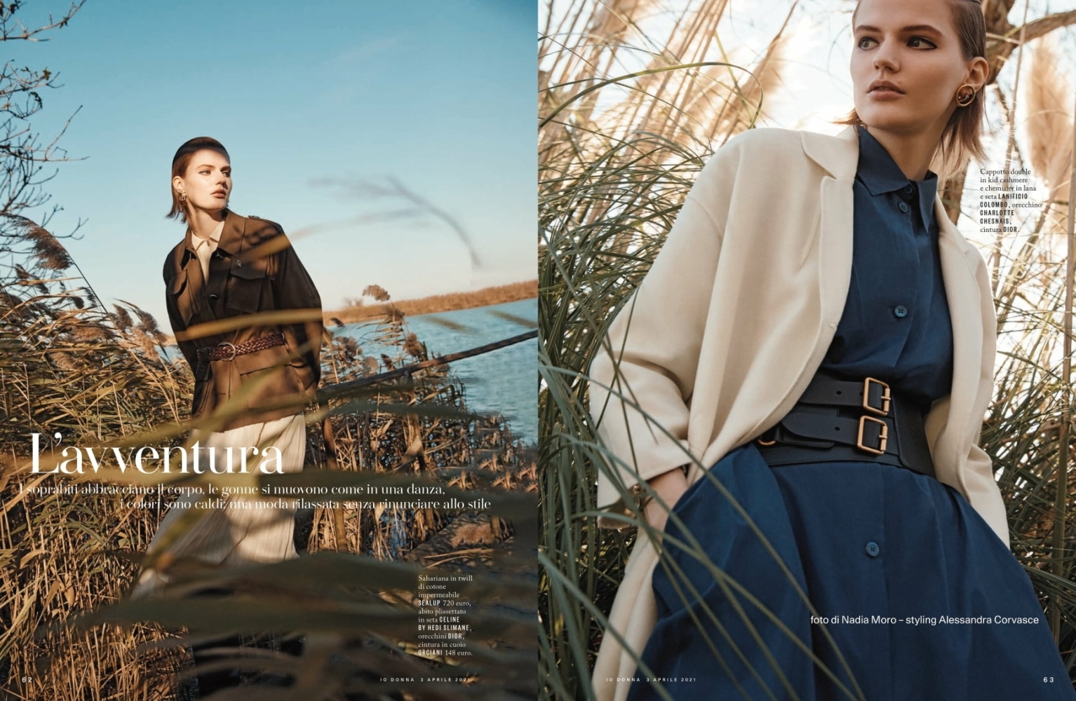 Ireen Tabolova for IO Donna, April 2021