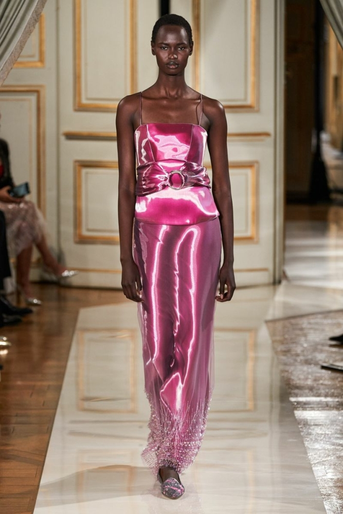 Nyarach Abouch Ayuel for Armani Privé Haute Couture Fall 2021