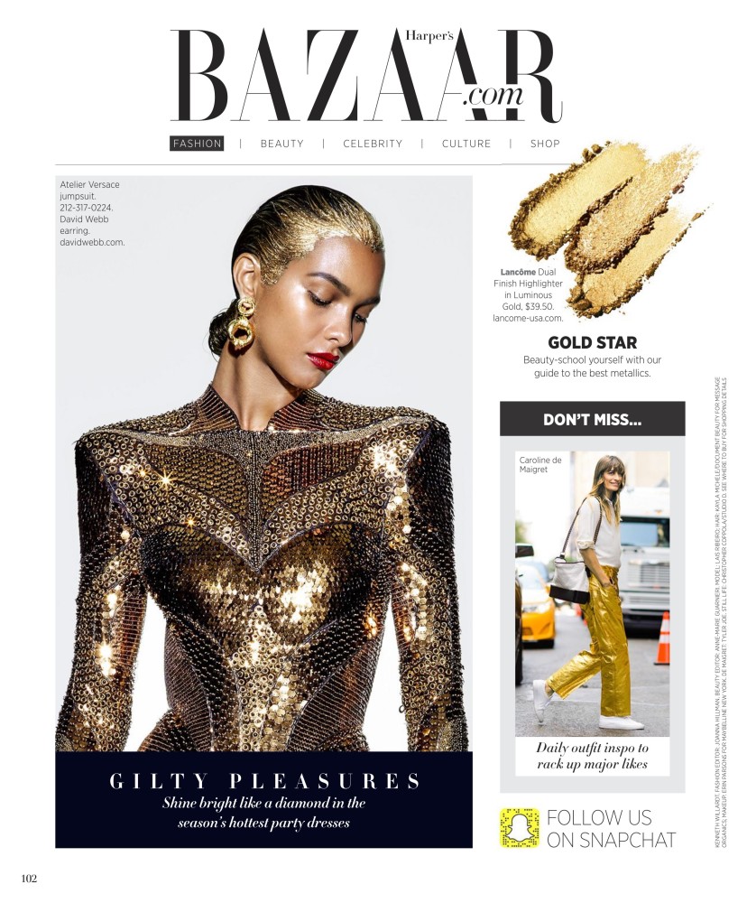 LAIS RIBEIRO FOR HARPERS BAZAAR US NOVEMBER 2017 - Munich Models